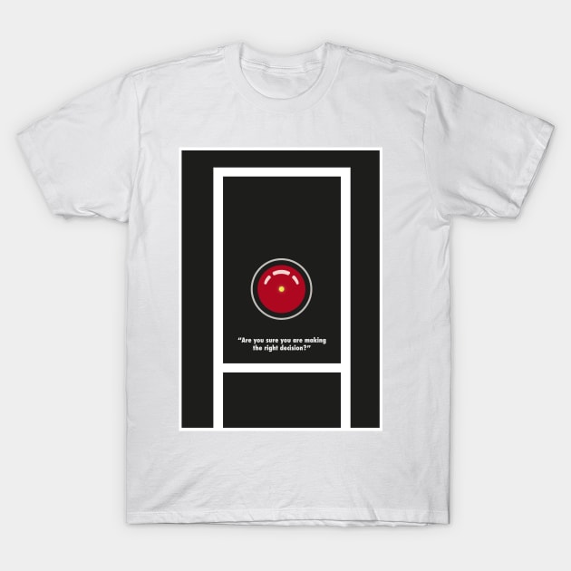 2001: A Space Odyssey T-Shirt by Juliemjinko